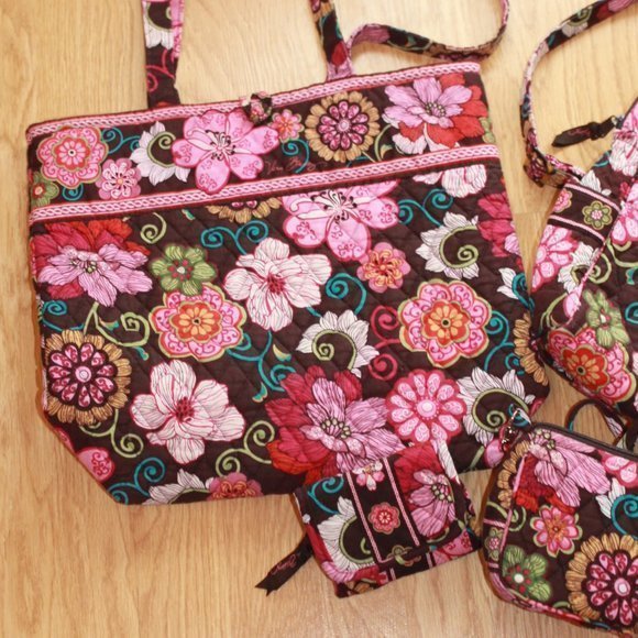 Vera Bradley Bundle: Backpack, tote, wallet, and small crossbody purse - Picture 4 of 16